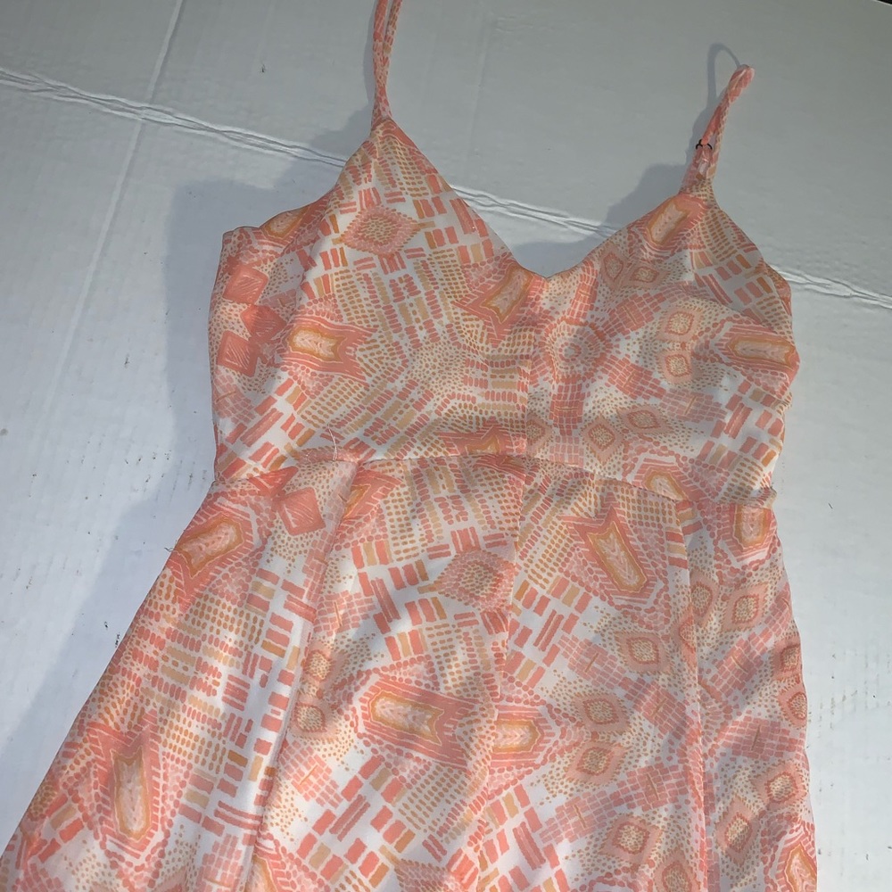 Long Strapped dress w/ corset strap back